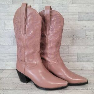 Jeffrey Campbell Mauve Western Heeled Boots